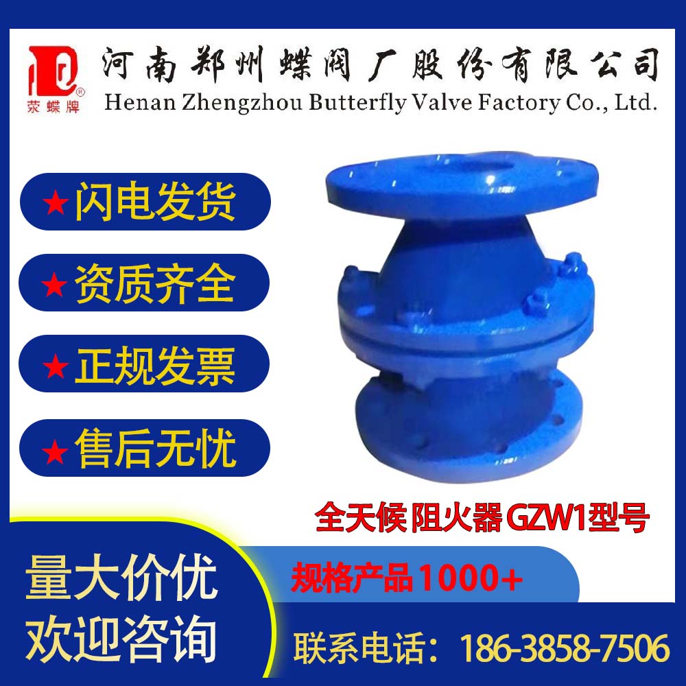 全天候 阻火器 GZW1型號 蝶閥